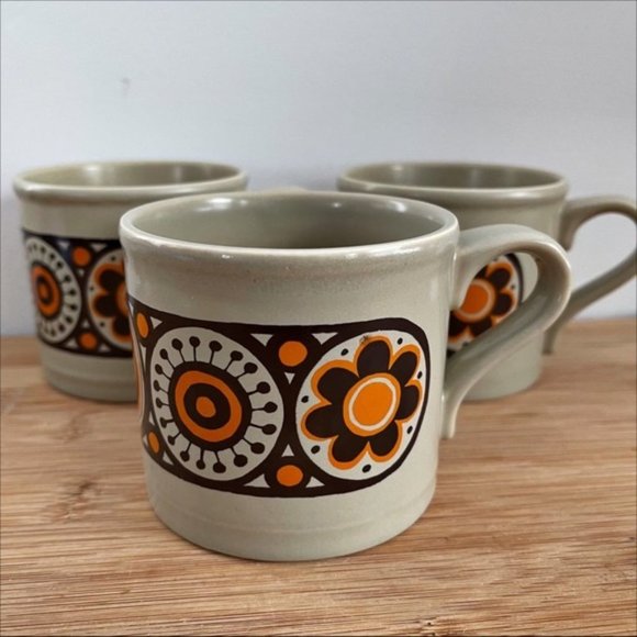 Vintage Other - Vintage Set Of 3 Retro STAFFORDSHIRE POTTERIES LTD KILN CRAFT "MIDAS" Mu…